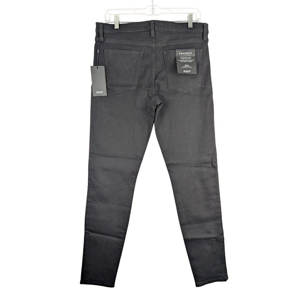 Hudson‎ Jeans Womens 31 Black Nico Midrise Super SKinny NWT $185